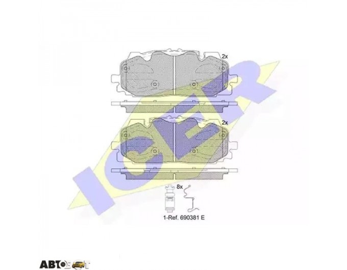Тормозные колодки ICER 182254, цена: 6 020 грн.