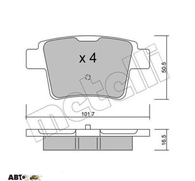 Тормозные колодки METELLI 22-0677-0, цена: 836 грн.