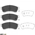 Гальмівні колодки KAVO PARTS KBP-1012, ціна: 1 380 грн.