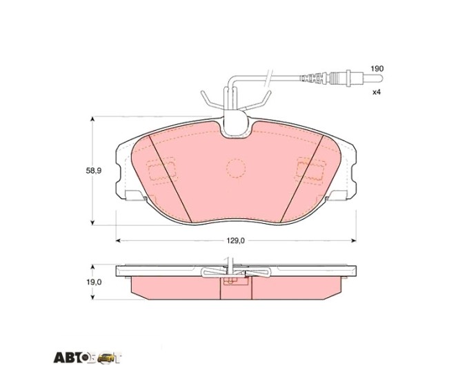 Гальмівні колодки TRW GDB1148, ціна: 2 921 грн.