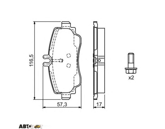 Тормозные колодки Bosch 0 986 424 470, цена: 2 241 грн.