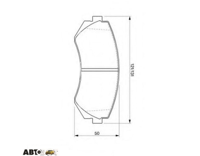 Тормозные колодки Bosch 0 986 424 489, цена: 1 676 грн.