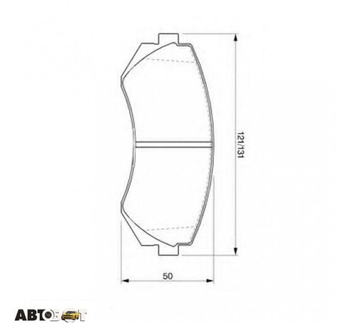 Тормозные колодки Bosch 0 986 424 489, цена: 913 грн.