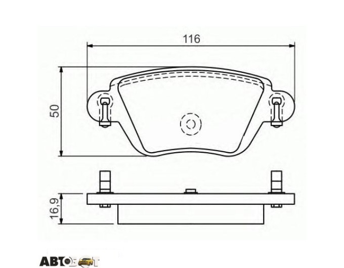 Тормозные колодки Bosch 0986424671, цена: 2 298 грн.