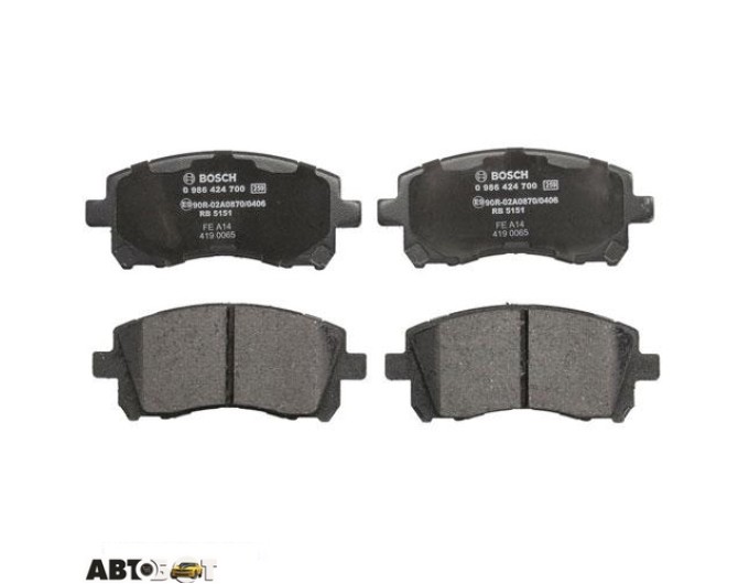 Тормозные колодки Bosch 0986424700, цена: 2 186 грн.
