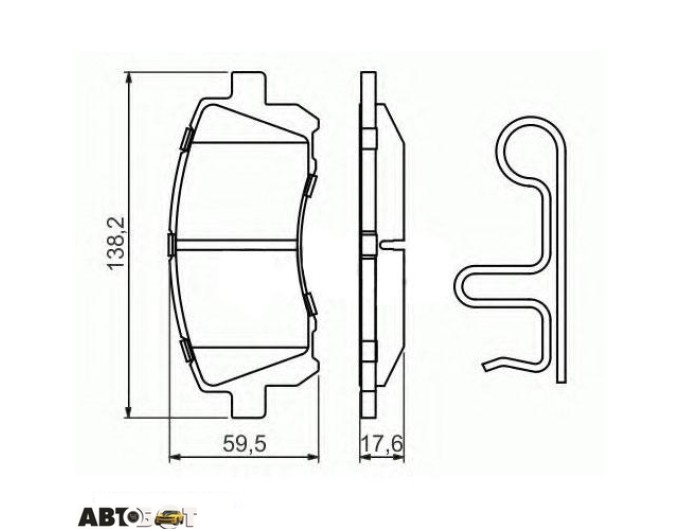 Тормозные колодки Bosch 0986424700, цена: 2 186 грн.