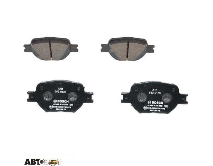 Тормозные колодки Bosch 0 986 424 808, цена: 1 990 грн.