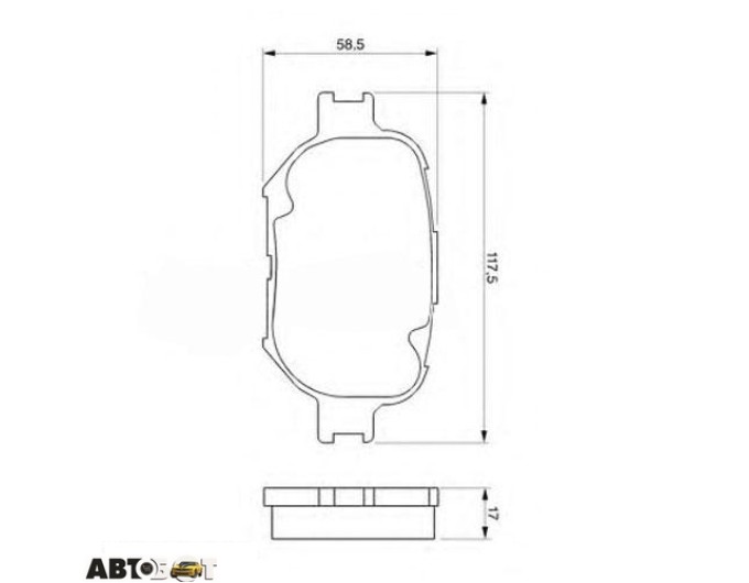 Тормозные колодки Bosch 0 986 424 808, цена: 1 990 грн.