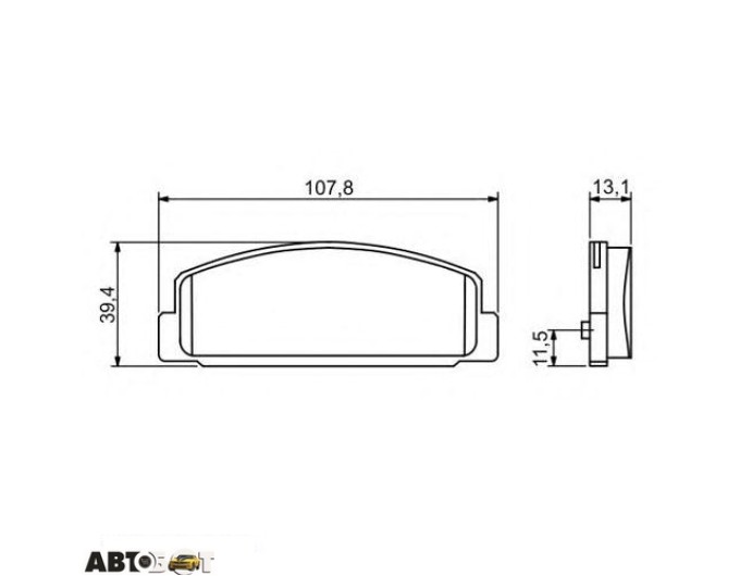 Тормозные колодки Bosch 0 986 424 817, цена: 2 174 грн.