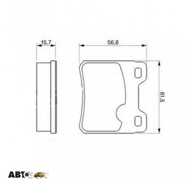 Гальмівні колодки Bosch 0986460955, ціна: 631 грн.