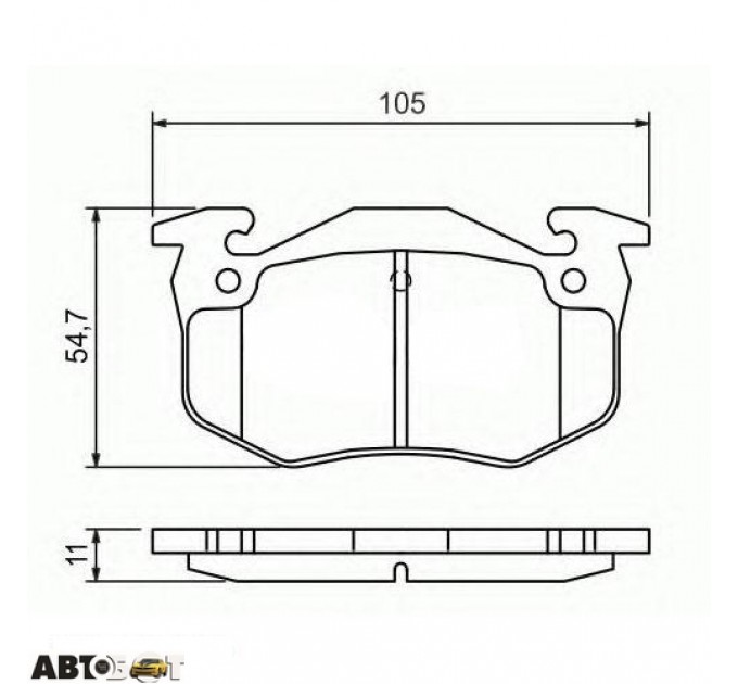 Тормозные колодки Bosch 0986460970, цена: 799 грн.