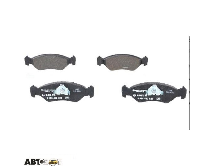 Тормозные колодки Bosch 0986492020, цена: 1 494 грн.
