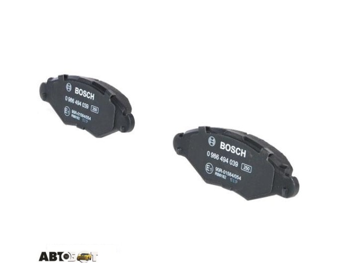 Тормозные колодки Bosch 0986494039, цена: 2 114 грн.