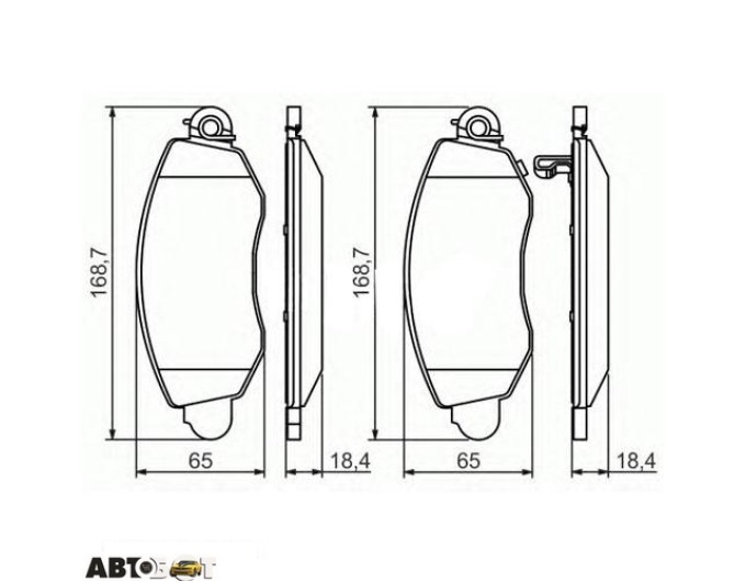 Тормозные колодки Bosch 0 986 494 047, цена: 2 844 грн.