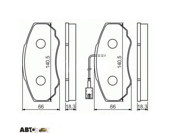 Тормозные колодки Bosch 0986494048, цена: 2 933 грн.
