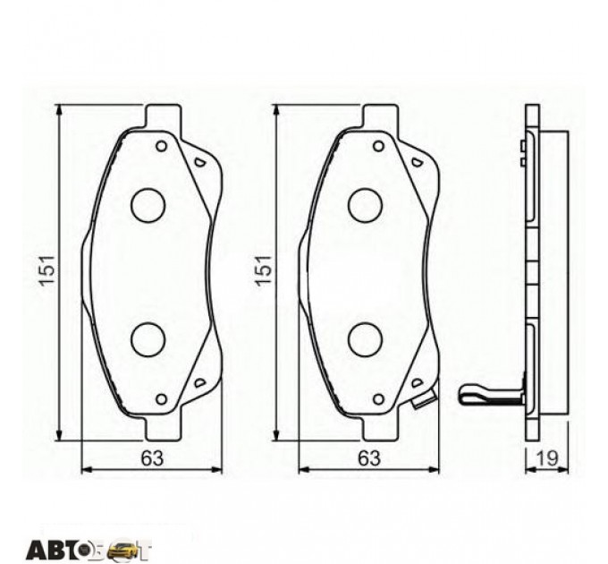 Гальмівні колодки Bosch 0 986 494 054, ціна: 1 697 грн.