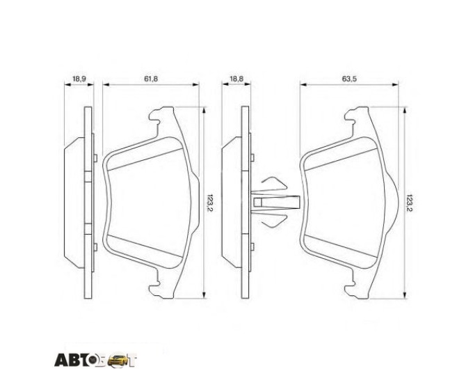 Тормозные колодки Bosch 0 986 494 102, цена: 2 442 грн.