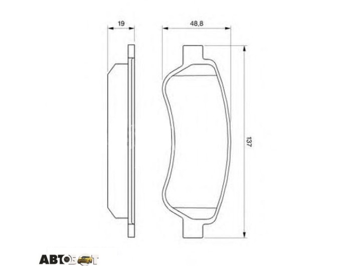 Тормозные колодки Bosch 0986494110, цена: 2 986 грн.
