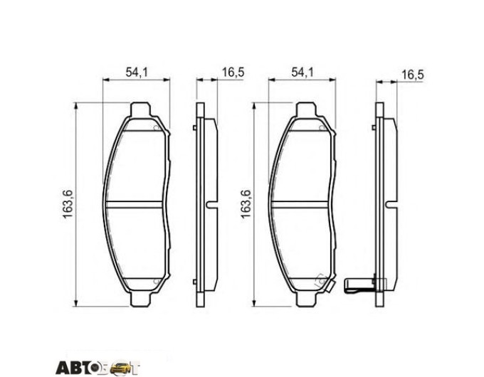 Тормозные колодки Bosch 0986494151, цена: 2 478 грн.