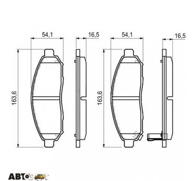 Тормозные колодки Bosch 0986494151, цена: 1 349 грн.