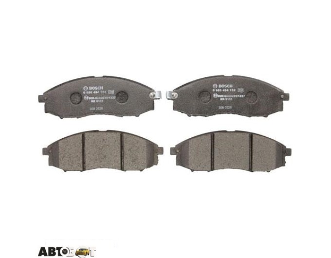 Тормозные колодки Bosch 0986494152, цена: 2 729 грн.