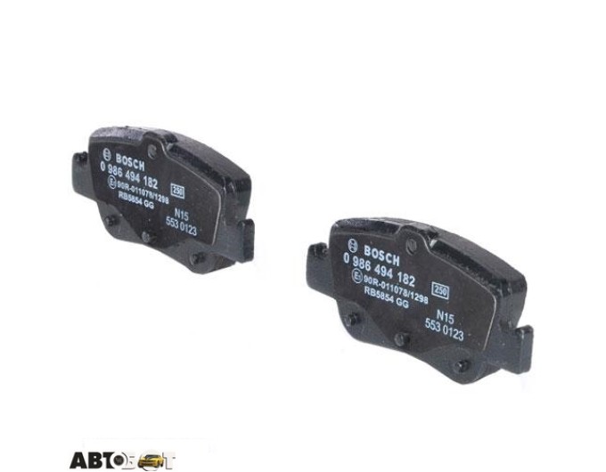 Тормозные колодки Bosch 0 986 494 182, цена: 2 461 грн.