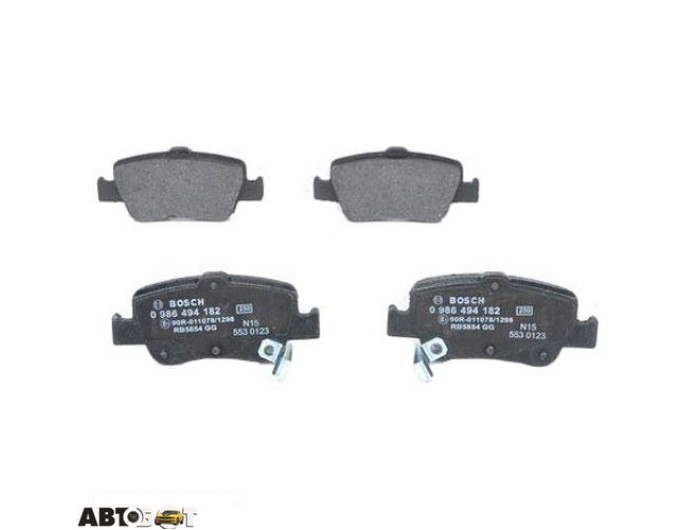 Тормозные колодки Bosch 0 986 494 182, цена: 2 461 грн.