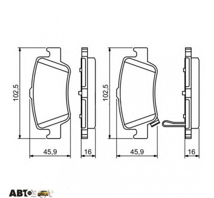 Гальмівні колодки Bosch 0 986 494 182, ціна: 1 340 грн.