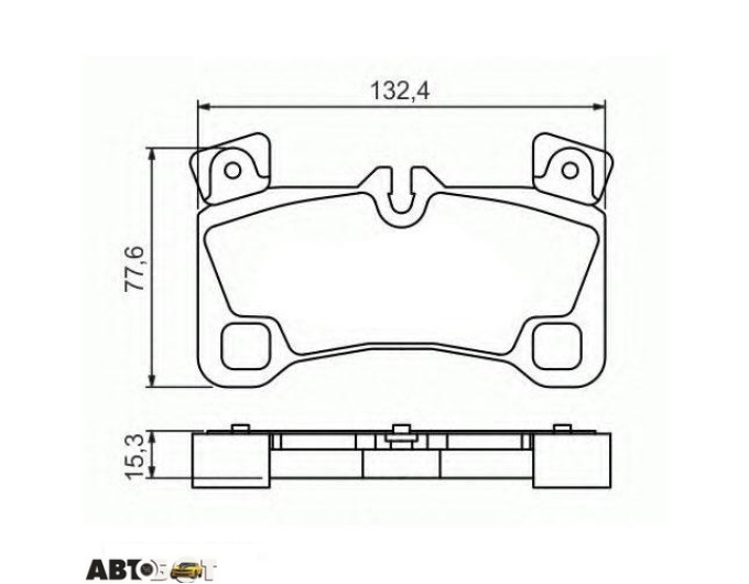 Тормозные колодки Bosch 0986494205, цена: 5 717 грн.