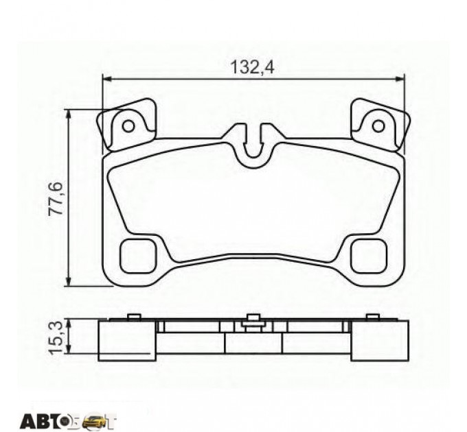 Тормозные колодки Bosch 0986494205, цена: 3 113 грн.