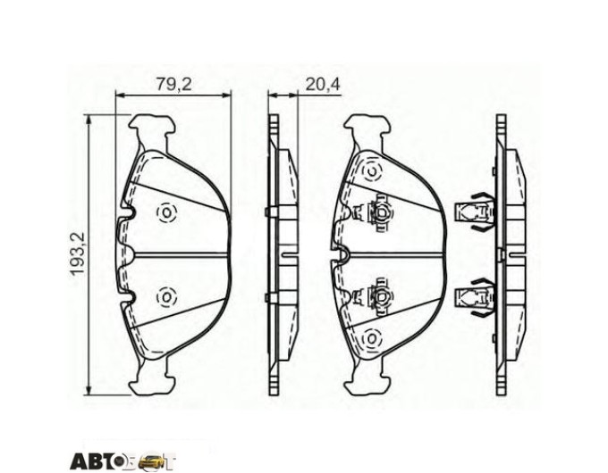 Тормозные колодки Bosch 0986494217, цена: 4 511 грн.