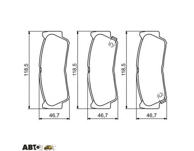 Тормозные колодки Bosch 0986494230, цена: 2 344 грн.