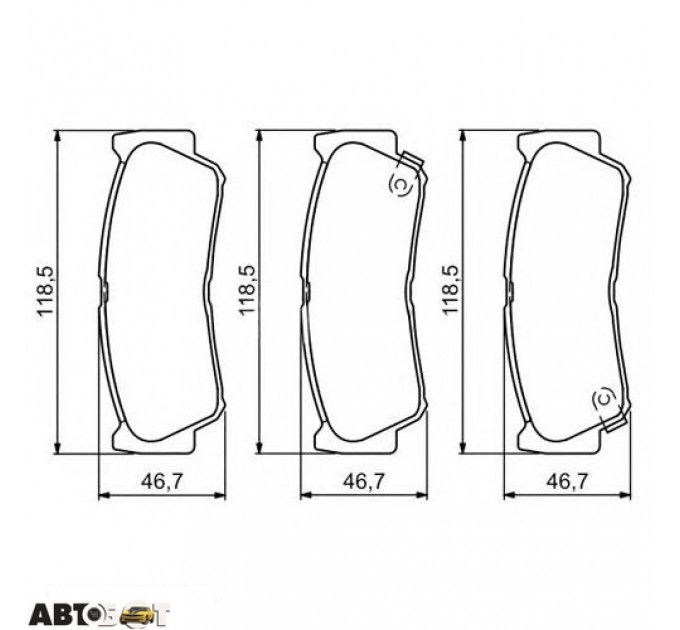 Гальмівні колодки Bosch 0986494230, ціна: 1 276 грн.