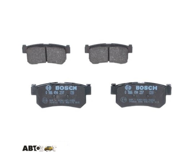 Тормозные колодки Bosch 0986494237, цена: 1 841 грн.