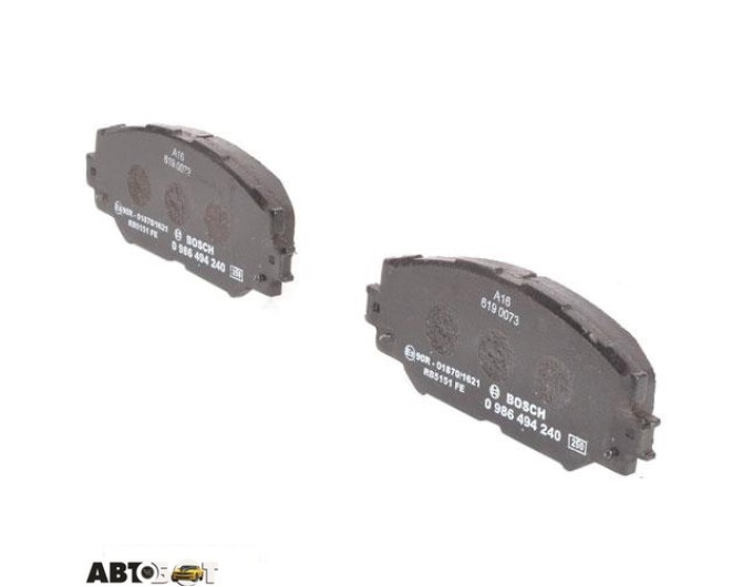 Гальмівні колодки Bosch 0 986 494 240, ціна: 2 622 грн.