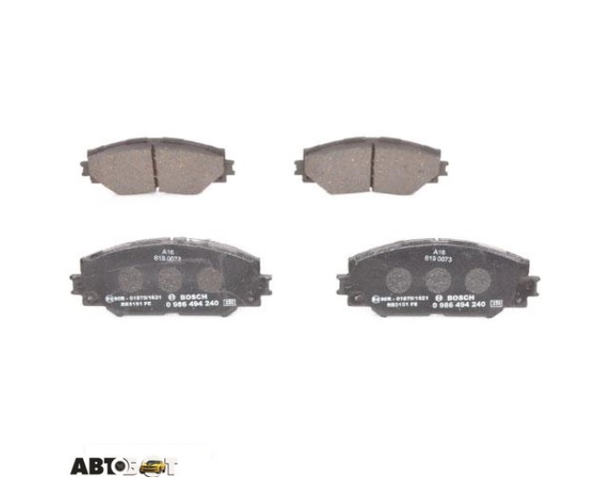 Гальмівні колодки Bosch 0 986 494 240, ціна: 2 622 грн.