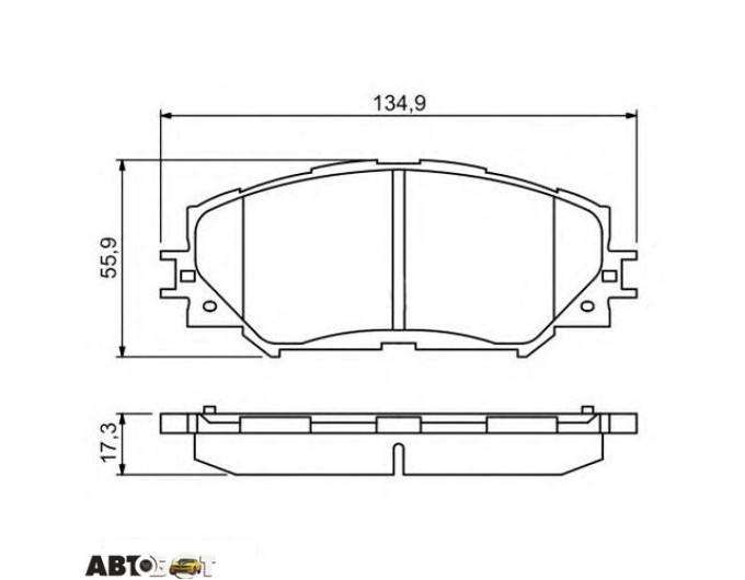 Гальмівні колодки Bosch 0 986 494 240, ціна: 2 622 грн.