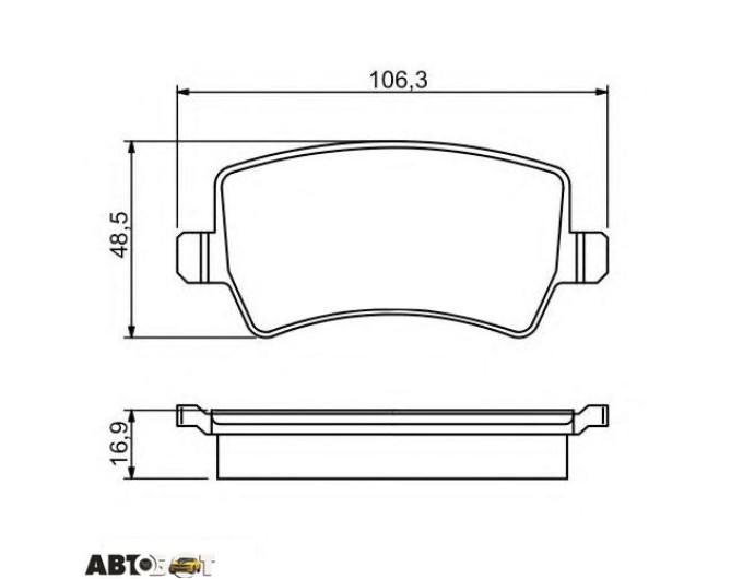 Тормозные колодки Bosch 0 986 494 248, цена: 2 935 грн.