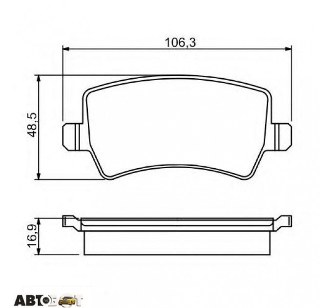 Тормозные колодки Bosch 0 986 494 248, цена: 1 598 грн.