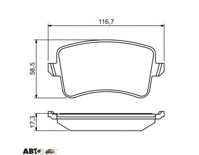 Тормозные колодки Bosch 0 986 494 254, цена: 3 426 грн.