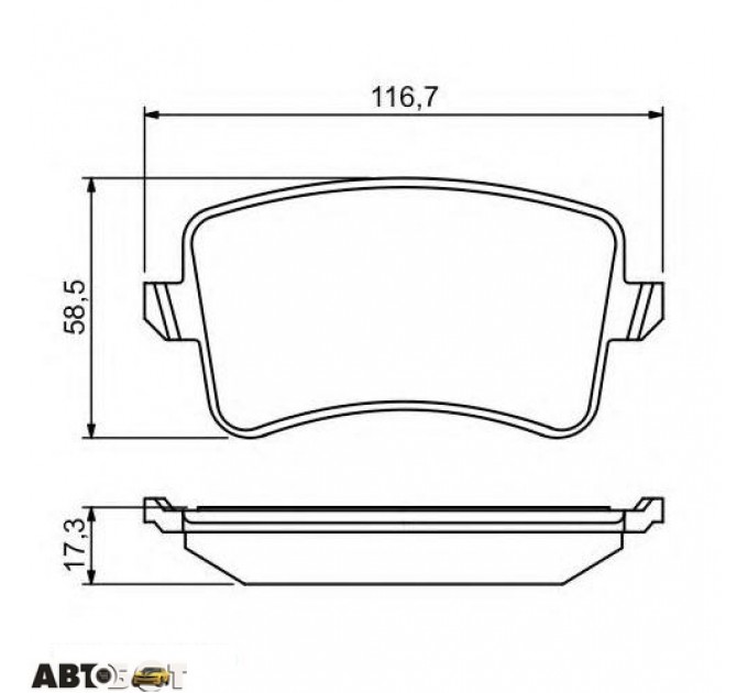 Гальмівні колодки Bosch 0 986 494 254, ціна: 1 865 грн.