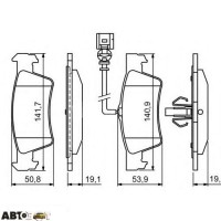 Тормозные колодки Bosch 0986494309