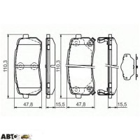 Тормозные колодки Bosch 0 986 494 327