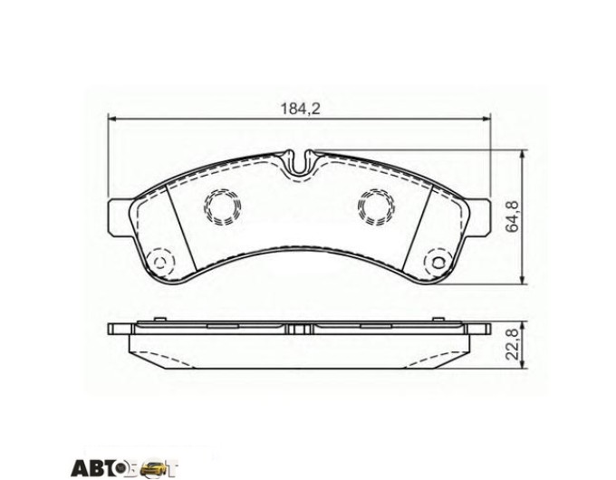Тормозные колодки Bosch 0986494335, цена: 3 701 грн.