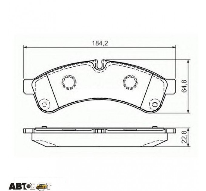 Тормозные колодки Bosch 0986494335, цена: 2 015 грн.