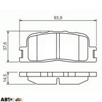 Тормозные колодки Bosch 0986494359