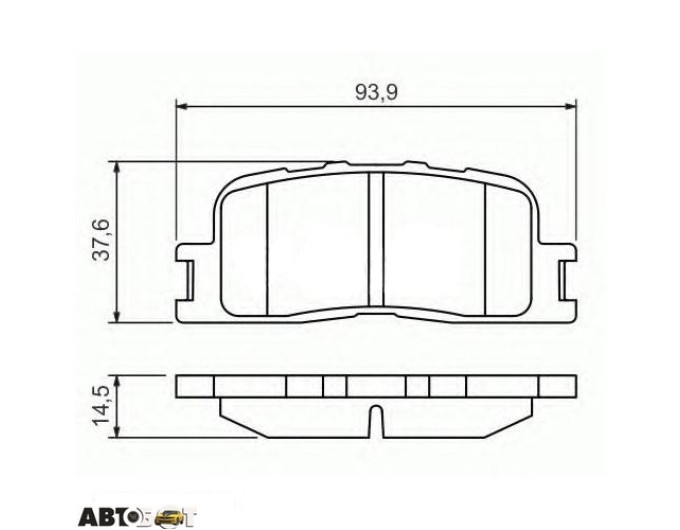 Тормозные колодки Bosch 0986494359, цена: 1 489 грн.