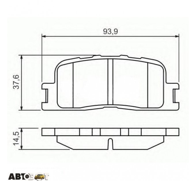 Тормозные колодки Bosch 0986494359, цена: 811 грн.