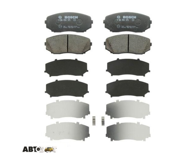 Тормозные колодки Bosch 0986494375, цена: 3 211 грн.
