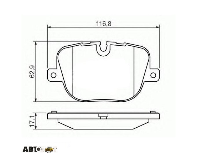 Тормозные колодки Bosch 0986494409, цена: 2 557 грн.
